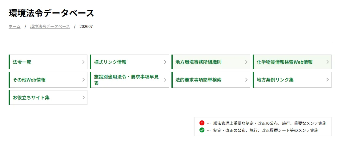 ツール画面：データベースでわかること